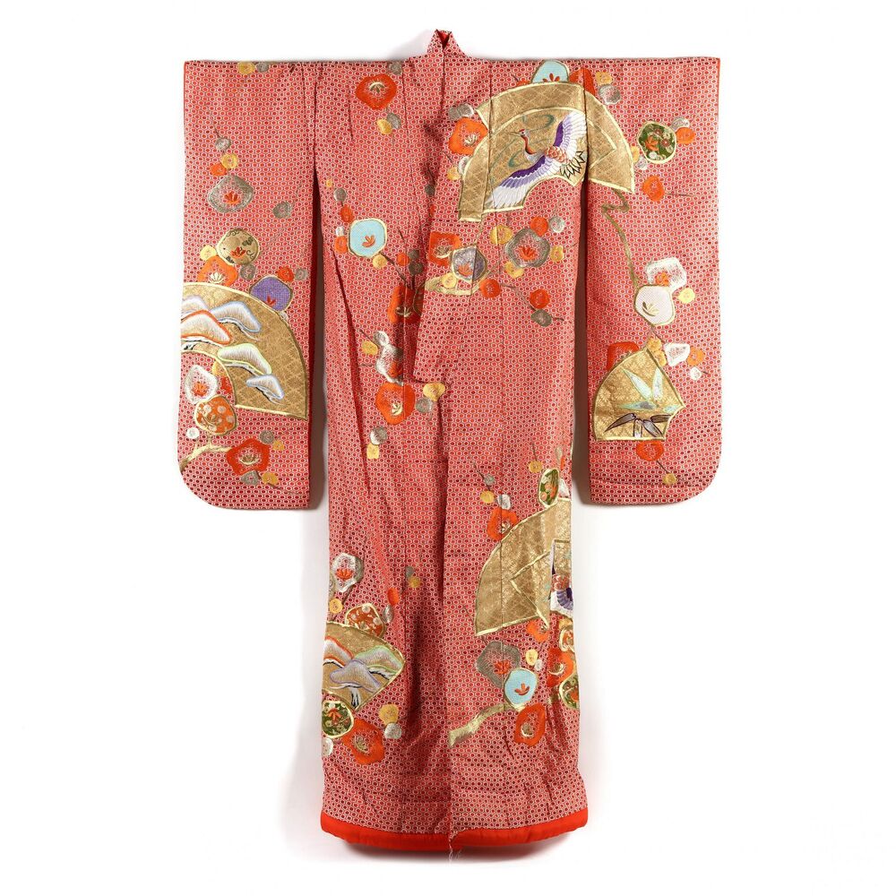 Vintage Embroidered Japanese Uchikake Wedding Kimono